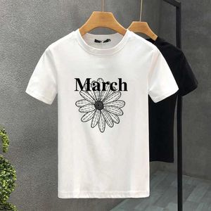 T-shirts masculins 2024 Brand de luxe Daisy 100% coton High Quty Print Couple Ts Summer Harajuku pour hommes / femmes T-shirt SLV