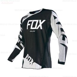 T-shirts masculins 2024 hommes à vélo de motocross sec rapide et à sec le vélo de montagne DH MX Motorcycle Clothing Ropa pour garçons MTB UF5U