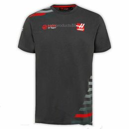 Camisetas para hombres 2024 Hombres Nuevo Haas Team T Shirt F1 Manga corta Camisa de bicicleta de montaña Moto Motocicleta Traje de carreras Outdo