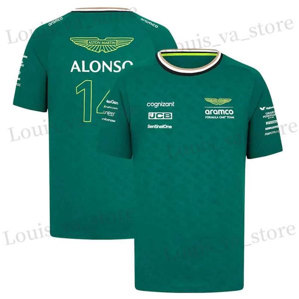 T-shirts masculins 2024 Nouveau Aston Martin Amis Cognizant F1 Lance Stroll Team Driver T-shirt de haute qualité 3d Mens imprimés NSO Casual Top T240411