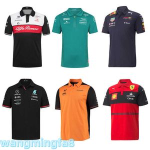 T-shirts voor heren 2024 Nieuwe ontwerper F1racing T-shirtracing poloshirt Cross-country shirt Motorrijpak Korte mouw Snelle landing T-shirt