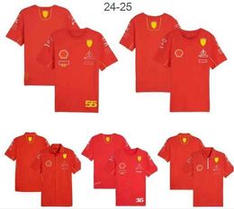 T-shirts pour hommes 2024 Nouveau T-shirt de course F1 T-shirt d'équipe d'été Polo même personnalisé