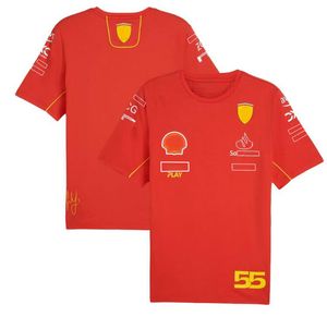 T-shirts masculins 2024 NOUVEAU T-shirt F1 T-shirt Summer Team Polo