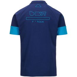 T-shirts masculins 2024 NOUVEAU F1 SEPTURT DE LA POLO POLO T-shirt Formule 1 Racing Driver Fans T-shirt Jersey Summer Mens T-shirt Blue Breathable plus taille H3VC