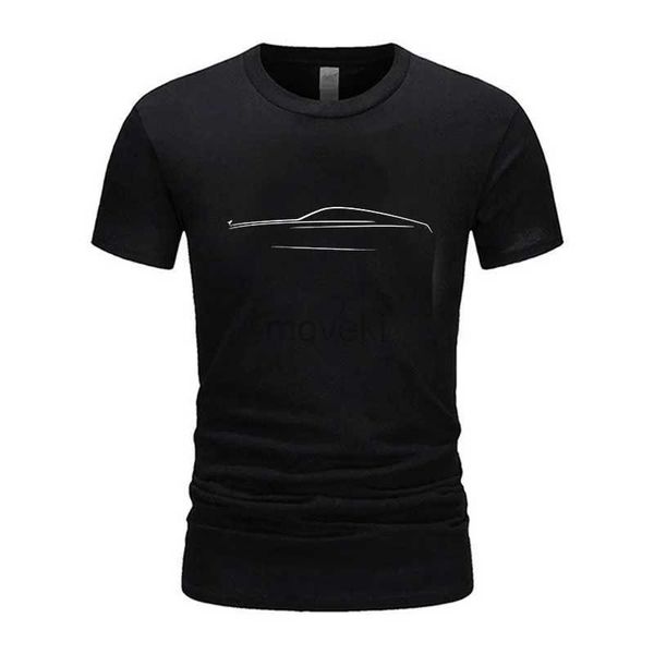 T-shirts masculins 2024 Nouveau t-shirt à manches courtes décontractées pour hommes avec conception de mode imprimé de voiture Wear Top Graphic Plain T-shirt 2443