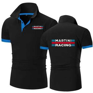T-shirts voor heren 2024 Nieuwe heren zomer extreme sport poloshirt martini racing polo Europees size kraag katoen t-shirt S-6XL T240515