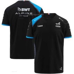 T-shirts hommes 2024 Nouvelle saison Formule 1 Alpine F1 Racing Team Hommes T-shirt Femmes Sports de plein air à manches courtes Femmes Vêtements pour enfants Tops