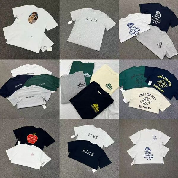 Camisetas para hombres 2024 -Las vendidas de letra de manga corta impresión de letras de moda ropa retro de algodón de algodón
