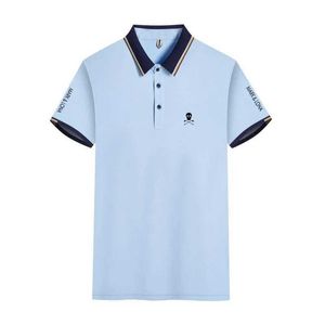 Camisetas para hombres 2024 Camisa de golf para hombre de primavera/verano Logotipo de manga corta de manga corta Sportswear de secado rápido Camiseta Polo Top J240419