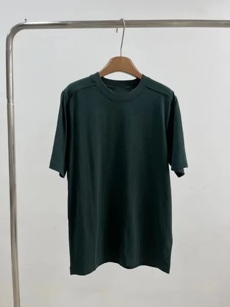 T-shirts masculins 2024 Printemps / été de la broderie de mode minimaliste Coton Coton Coton T-shirt à manches courtes et à manches courtes confortables