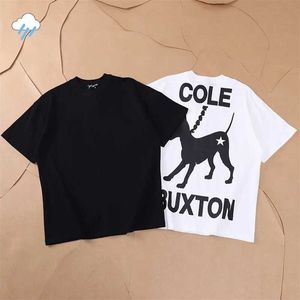 T-shirts pour hommes 2024 Été Extra Large Style T-shirt Hommes 1 1 Tag Pet Dog Imprimer Cole Buckston T-shirt Casual Mode Hip Hop CB T-shirt J240316