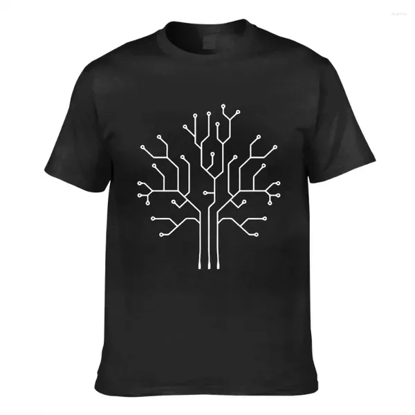 T-shirts pour hommes 2024 été impression drôle hommes chemise femmes Cool T-shirts arbre binaire ordinateur codage unisexe mode t-shirt