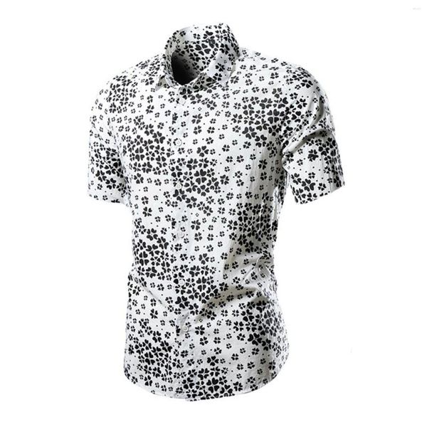 Camisetas para hombres 2024 Verano Multi Color Mens Leotard Body Turn Down Collar Entrepierna Camisa Top Blusa Novedad