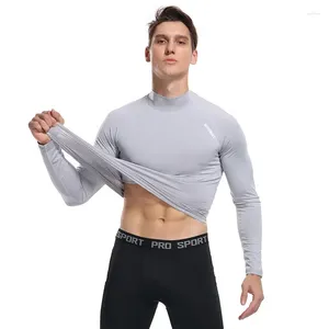 T-shirts pour hommes 2024 Ajustement serré Vêtements de sport à manches longues Léger Confortable Respirant Costume de fitness T-shirt à séchage rapide