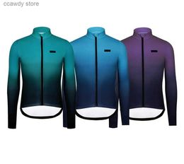 Camisetas masculinas 2024 Actualización de invierno Engrosar el foco de ciclismo de ciclismo con un bolsillo con cremallera Clcothes H240407