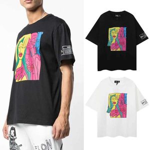 T-shirts masculins 2024SS Haculla T-shirts Men Femme Summer 1 1 Meilleure qualité Graffiti Art Printstreetwear Lovers Tops Tee J240506
