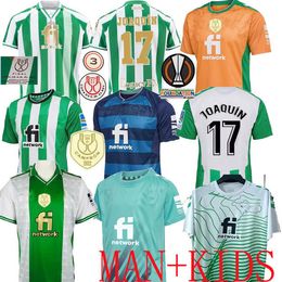 T-shirts pour hommes 21 22 23 Real Betis Soccer Jerseys Copa Del Rey Final Loin Joaquin B.Iglesias Camiseta de Futbol Juanmi Estadio La Quatrième Troisième Spécial T240209