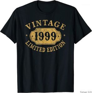 T-shirts pour hommes 22 ans 22e anniversaire cadeau d'anniversaire limité 1999 T-shirt