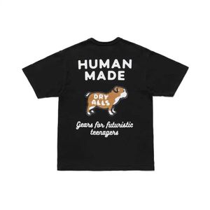 T-shirts pour hommes 22SS 1 1 T-shirt imprimé coeur rouge chien carlin de haute qualité T-shirt à manches courtes en coton flammé de bambou fabriqué par l'homme Tops AA230317