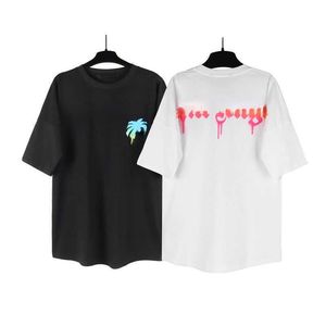 T-shirts pour hommes 22ss Designer t-shirt Sweat-shirt pour homme Palm Tree 3d Print T-shirt à manches courtes Hommes Femmes Décontracté Casual Oversize Hip Hop Pull Tee 88