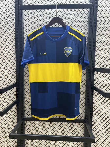 T-shirts masculins 23 24 Boca Juniors Mens T-shirts Summer Soccer Fan Polos Badge en tissu respirant broderie de football extérieur