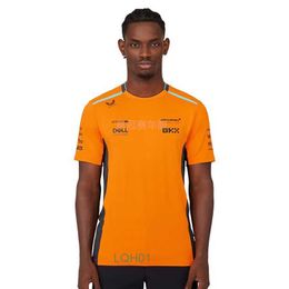T-shirts pour hommes 23 Nouveau costume de course F1 McLaren Racing Team T-shirt col rond hommes à manches courtes printemps / été chemise polo 97JI