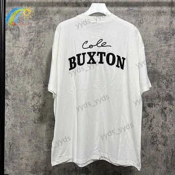 T-shirts hommes 23SS Casual Mode surdimensionné Cole Buxton T-shirt Streetwear Meilleure qualité Tee Top Blanc CB T-shirt pour hommes femmes à l'intérieur des étiquettes T240112