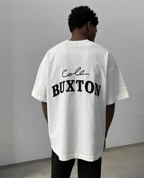 T-shirts pour hommes 23SS Classic Cole Buxton Autocollant Lettre brodée T-shirt à manches courtes T-shirt surdimensionné CB Tees Top Tee Militaire T230831