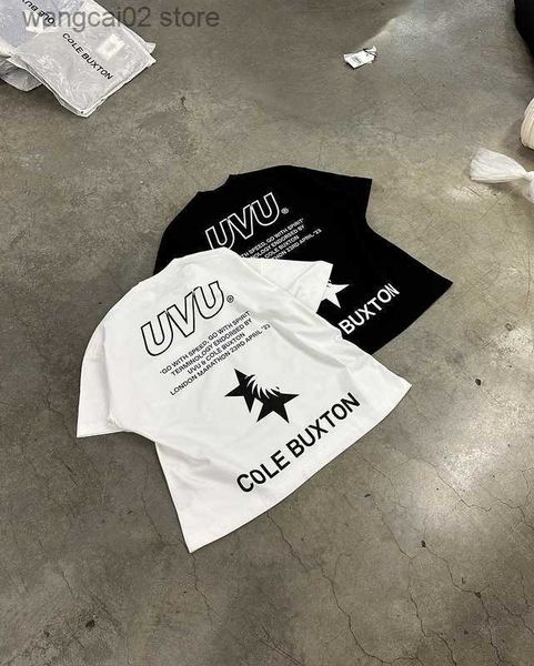 T-shirts pour hommes 23SS UVU Slogan Impression Cole Buxton T-Shirt Hommes Femmes 1 1 Coton CB Tee Casual T-shirts à manches courtes T-shirts Été T230602