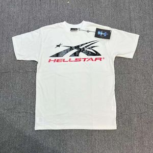 T-shirts masculins 24FW Brand Trendy Brand High Street Hellstar Studios en vrac à manches courtes Unisexe Malf à manches