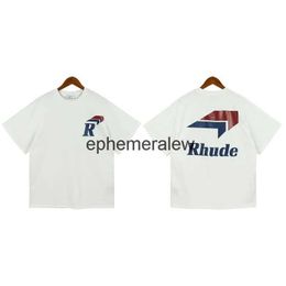 T-shirts hommes 24SS Hommes T-shirt Femme Mode Couple Style Lettre Imprimé Lâche Top Grand Hip Hop Hala Longue Bande Étiquette H240401