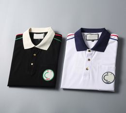 T-shirts pour hommes 24SS Polos Summer Brand Vêtements de luxe Designer Polo Mode Broderie High Street U8RO