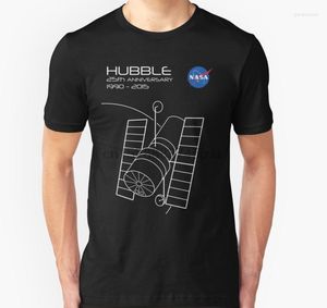 Heren t shirts 25-jarig jubileum unisex t-shirt hubble telescope shirt vrouwen mannen korte mouw t-shirt