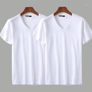 Camisetas para hombre, 2 uds., camiseta para hombre, ropa de Spandex Fitnes, camisetas para hombre, camisetas para hombre, camisetas de Color sólido, camiseta multicolor B0890