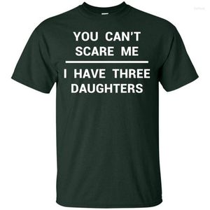 T-shirts pour hommes 3 filles chemise drôle fête des pères cadeau papa mari grand-père T-shirt