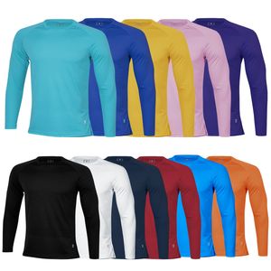 Camisetas para hombres Paquete de 3 camisetas de manga larga para hombres UPF 50 Rash Guards Buceo Protección UV Camiseta liviana Ajuste holgado Natación Secado rápido Surf 230815