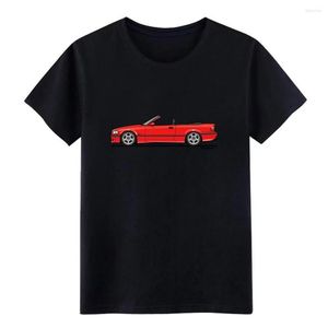 T-shirts masculins 3 Série E36 Convertibles de la série Red Designs à manches courtes coule rond