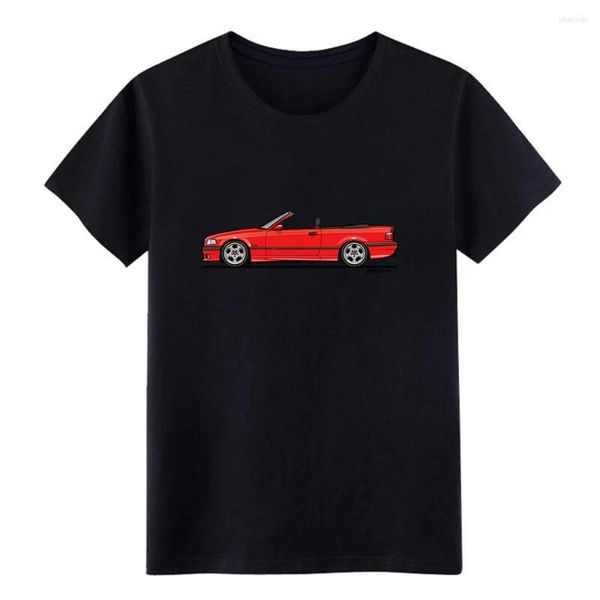 Camisetas para hombres 3 Series E36 diseños de camisa convertible rojo Manga corta Cuello redondo Normal Normal Building Style Summer novedad