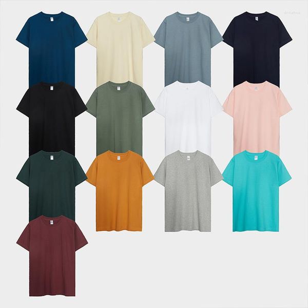 T-shirts masculins 300g Coton épais harajuku t-shirt à manches courtes de la mode