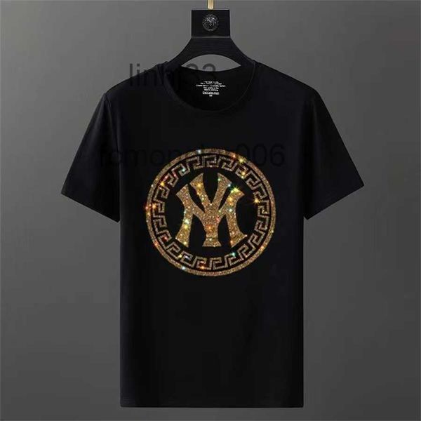 T-shirts pour hommes 36% Station européenne Marchandises Hommes Tendance Court Summer Hot Diamond Demi-manche T-shirt Social Spirit Guy Bottom Shirt 963gp2sbmn5oIIIQ