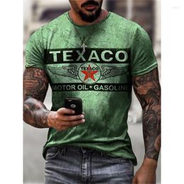 Heren t shirts 3D digitale print heren shirt lente zomer mode retro casual korte mouw losse top ademende Amerikaanse camiseta 6xl