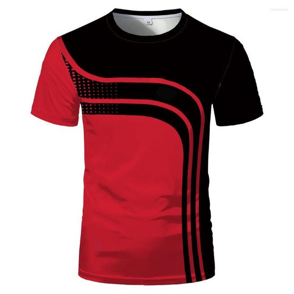 T-shirts pour hommes 3D Digital Summer Fashion T-shirt de sport à manches courtes pour hommes et femmes