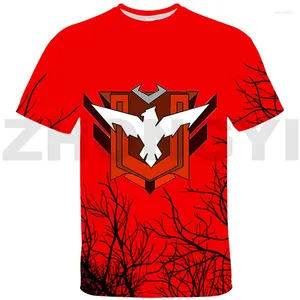 T-shirts pour hommes 3D Free Fire Garena T-shirt Hommes Sport Manches courtes Été Casual Femmes surdimensionnées Cool Streetwear Street Vêtements Top