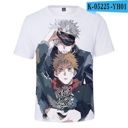 T-shirts pour hommes 3D Jujutsu Kaisen X Haikyuu T-shirt d'été T-shirt à col rond Mode Hommes / Femmes T-shirts à manches courtes Casual Kawaii Kids Topsmen's