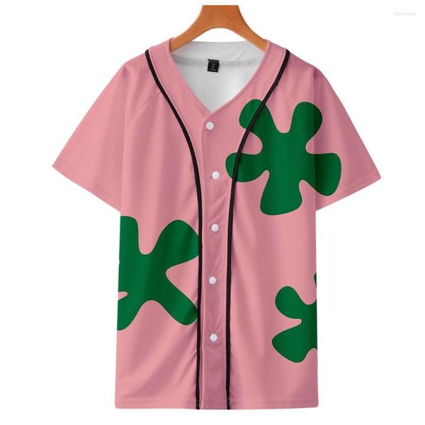 T-shirts pour hommes Impression 3D Harajuku T-shirt Hommes Anime Streetwear Vêtements Chemise de baseball à manches courtes Tops
