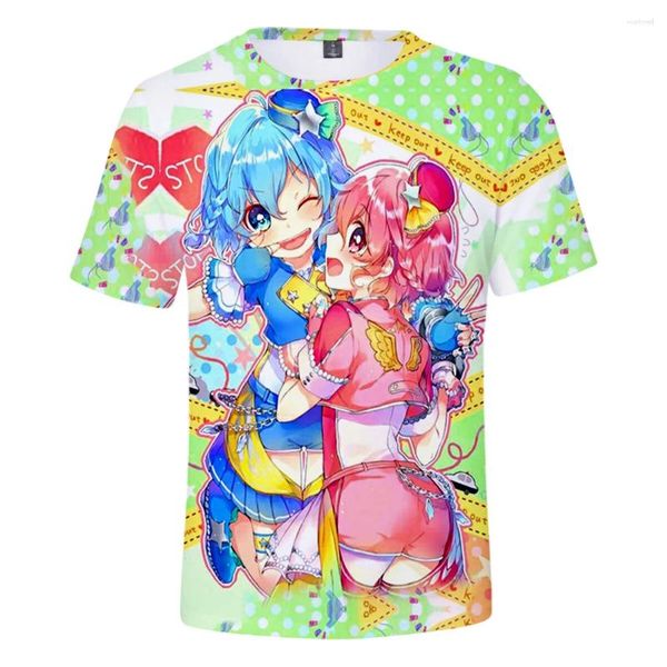 Camisetas para hombre con estampado 3D Idol Time Pripara Primavera Verano Preppy hombres/mujeres camiseta ropa de calle estilo Kawaii