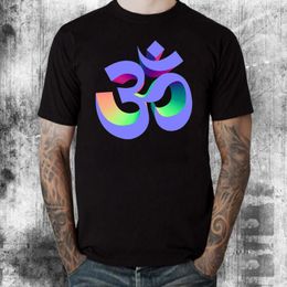 T-shirts pour hommes impression 3D Om symbole spirituel chemise hommes FESTIVAL T-Shirt Zen Yoga bouddhisme Yin Yang Slogan drôle cadeau Streetwear Tee