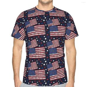 T-shirts pour hommes 3D imprimé hommes T-shirt Cool USA drapeau chemise mode à manches courtes Streetwear O cou hauts T-shirt