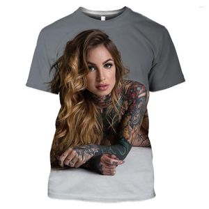T-shirts masculins 3d Torsades imprim￩es Men Femmes sexy harajuku alternative alternative streetwear streetwear hiphop t-shirt v￪tements