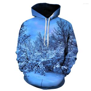 Heren t shirts 3d printing hoodie mooie nacht pography street street pullover en dames lange mouw sweatshirt